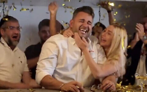 Chef Raz Shabtai celebrating his Michelin star at Mutra in Florida on May 28, 2026. (X/Screenshot/Hen Mazzig)