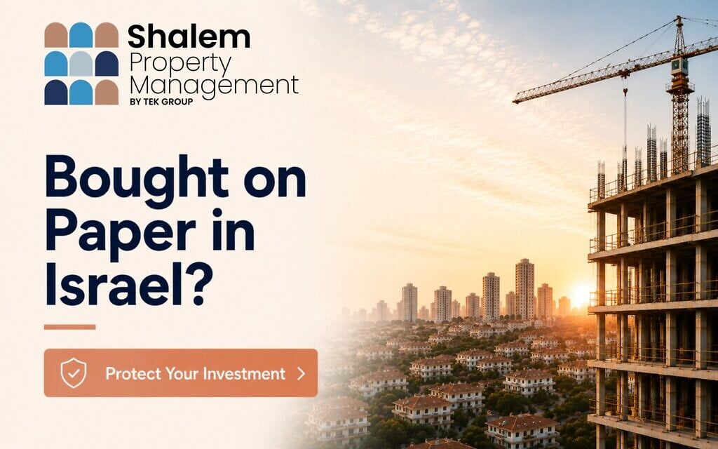 Protect your property investment in Israel – Sponsored Content