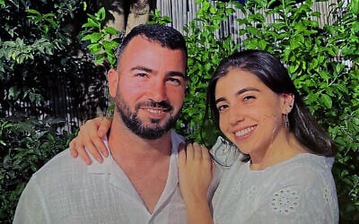 Nirel Zini, left, and Niv Raviv in an undated photo. (Courtesy)