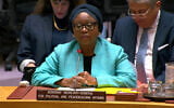 Screen capture from video of UN Assistant Secretary-General Martha Pobee, 2025. (United Nations)