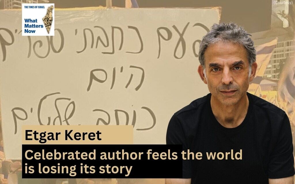 Acclaimed author Etgar Keret speaks to What Matters Now host Jessica Steinberg for this week's podcast. (Courtesy)