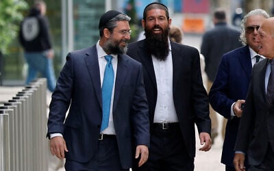 Lorenzo Nourafchan (L) and Nicolo Nourafchan arrive to the federal courthouse, where they are facing charges with participating in an insider trading scheme in which attorneys at major law firms passed tips on merger deals to a network of individuals, in Boston, Massachusetts, US, June 1, 2026 (REUTERS/CJ Gunther)
