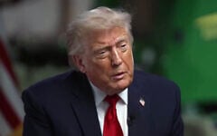 US President Donald Trump in an interview with NBC's "Meet the Press," aired on June 7, 2026. (NBC screenshot)