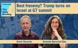 Editor David Horovitz joins host Amanda Borschel-Dan on today's Daily Briefing podcast. (ToI/AP)