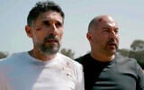 Doron Ben-David, left and Lior Raz in the fifth season of 'Fauda,' with two episodes depicting the bloody Hamas onslaught of October 7, 2023 (Courtesy)