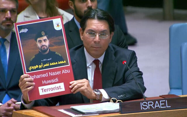 Israel's UN Ambassador Danny Danon at the UN Security Council, June 29, 2026 (Screenshot/UN WebTV) Israel's UN Ambassador Danny Danon at the UN Security Council, June 29, 2026 (Screenshot/UN WebTV)