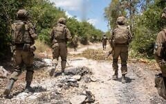 Illustrative: IDF troops operate in southern Lebanon, in a handout photo published on June 1, 2026. (Israel Defense Forces)