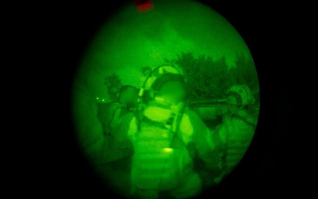 Troops of the 769th "Hiram" Regional Brigade operate in the southern Lebanon village of Dibbine, in a handout photo issued on June 12, 2026. (Israel Defense Forces)