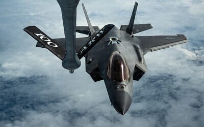 Illustrative: A US Air Force F-35 Lightning II assigned to the 48th Fighter Wing, approaches a KC-135 Stratotanker during a refueling mission over Sweden, June 10, 2026. (US Air Force)