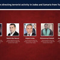 Turkey-based Hamas operatives revealed by the Shin Bet on June 21, 2026. (Shin Bet)