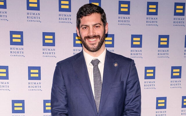 Alex Bores attends the Human Rights Campaign 2026 Greater New York Dinner at Marriott Marquis Times Square on February 7, 2026, in New York City. (Manoli Figetakis/Getty Images/AFP)
