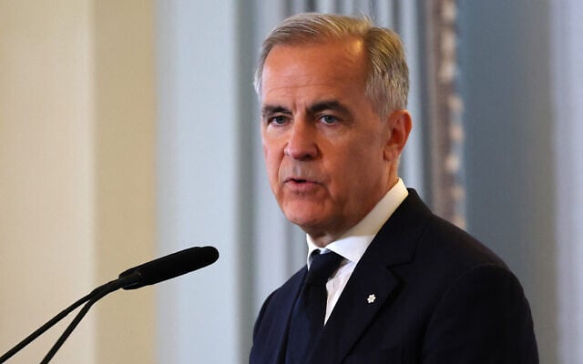 Canadian Prime Minister Mark Carney speaks at the Economic Club in New York on May 28, 2026. (Angela Weiss/AFP) Canadian Prime Minister Mark Carney speaks at the Economic Club in New York on May 28, 2026. (Angela Weiss/AFP)