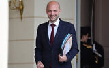 France's Foreign Affairs Minister Jean-Noel Barrot leaves after the weekly cabinet meeting at the Elysee Palace in Paris, France, on June 10, 2026. (Ludovic MARIN / AFP)