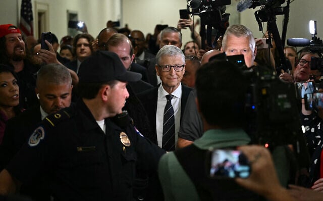 Microsoft co-founder Bill Gates departs after a closed-door interview with the House Oversight Committee on Capitol Hill in Washington, DC, on June 10, 2026. (Kent NISHIMURA / AFP) Microsoft co-founder Bill Gates departs after a closed-door interview with the House Oversight Committee on Capitol Hill in Washington, DC, on June 10, 2026. (Kent NISHIMURA / AFP)