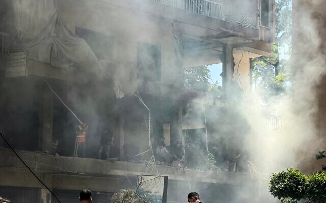 People look for survivors at the site of an Israeli airstrike that targeted Hezbollah at a building in Beirut's southern suburbs on June 14, 2026 (Ibrahim AMRO / AFP) People look for survivors at the site of an Israeli airstrike that targeted Hezbollah at a building in Beirut's southern suburbs on June 14, 2026 (Ibrahim AMRO / AFP)