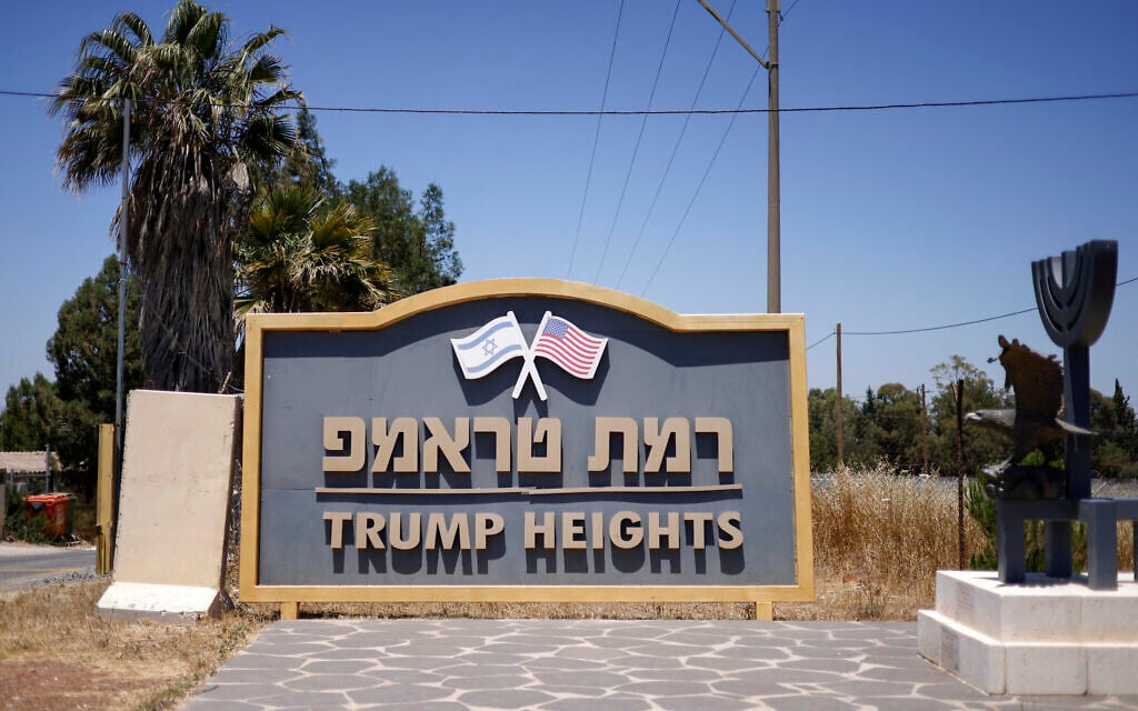In Israel’s ‘Trump Heights,’ residents still believe in US president despite Iran deal