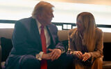 In this handout picture released by the Palazzo Chigi Press Office on June 17, 2026 US President Donald Trump speaks with Italy's Prime Minister Giorgia Meloni during the G7 summit, in Evian, eastern France, on June 17, 2026. (Handout / Palazzo Chigi press office / AFP)