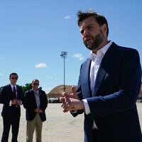 US Vice President JD Vance speaks to the media at Joint Base Andrews, Maryland, on June 20, 2026. (Elizabeth Frantz / POOL / AFP)