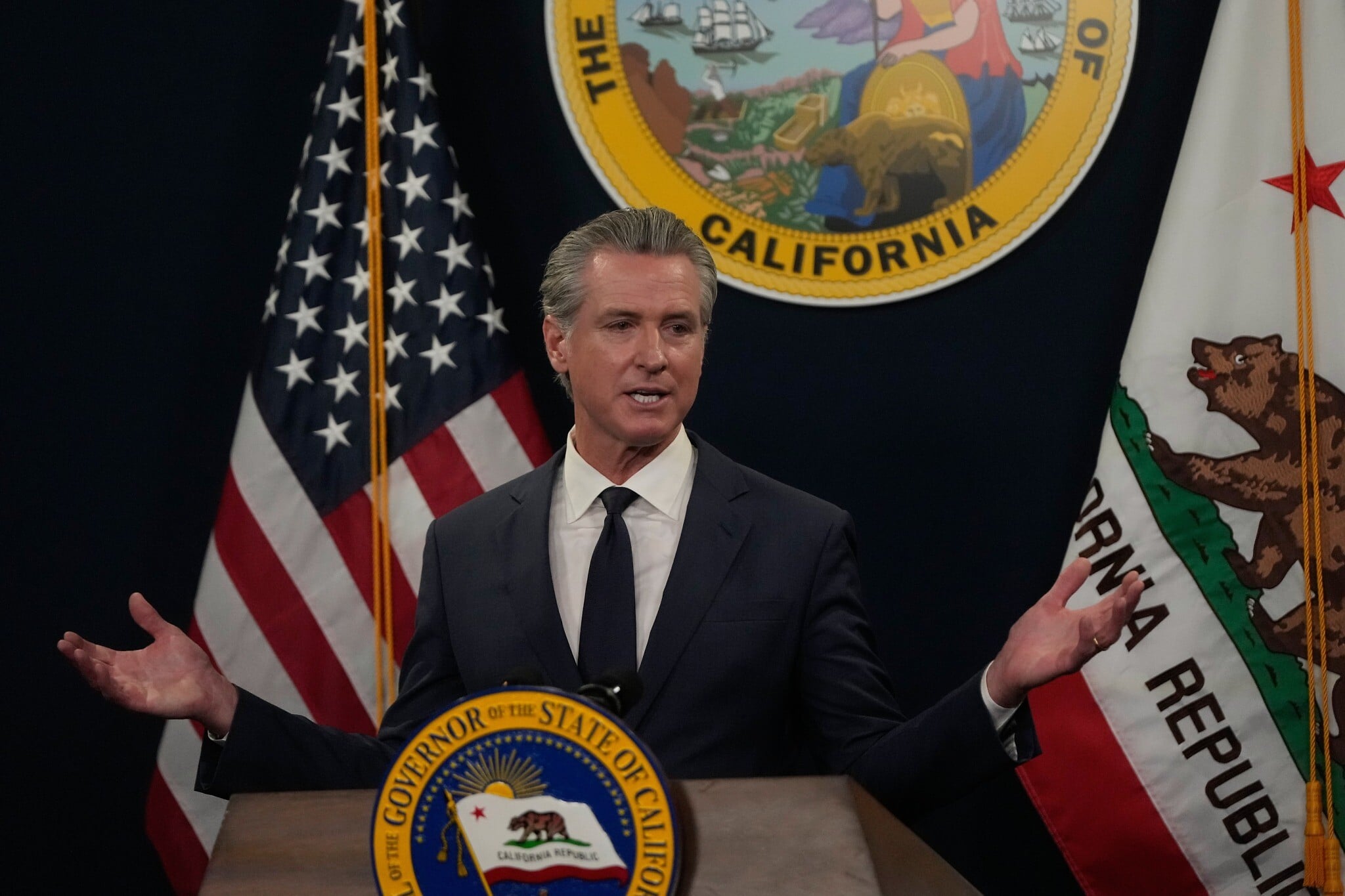 California Gov. Newsom says Trump’s Justice Department investigating him, his...