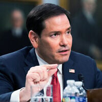 US Secretary of State Marco Rubio testifies before the House Appropriations Committee, June 2, 2026 in Washington. (AP Photo/Allison Robbert)