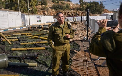 Avichay Adraee, the Israeli military’s Arabic language spokesman, stands beside weapons the army says were seized from Hezbollah in Lebanon, at an army base in northern Israel, December 23, 2024. (AP Photo/Ohad Zwigenberg) Avichay Adraee, the Israeli military’s Arabic language spokesman, stands beside weapons the army says were seized from Hezbollah in Lebanon, at an army base in northern Israel, December 23, 2024. (AP Photo/Ohad Zwigenberg)