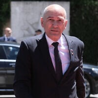 Slovenia's Prime Minister Janez Jansa arrives to attend the EU-Western Balkans summit in Tivat, Montenegro, June 5, 2026. (AP Photo/Risto Bozovic)