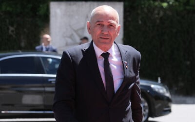 Slovenia's Prime Minister Janez Jansa arrives to attend the EU-Western Balkans summit in Tivat, Montenegro, June 5, 2026. (AP Photo/Risto Bozovic) Slovenia's Prime Minister Janez Jansa arrives to attend the EU-Western Balkans summit in Tivat, Montenegro, June 5, 2026. (AP Photo/Risto Bozovic)
