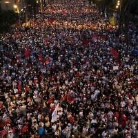 Protesters take part in a rally in Tirana, Albania, Tuesday, June 9, 2026, against the construction of a massive coastal development project linked to Jared Kushner and Ivanka Trump at Narta lagoon area, western Albania. (AP Photo/Hameraldi Agolli)