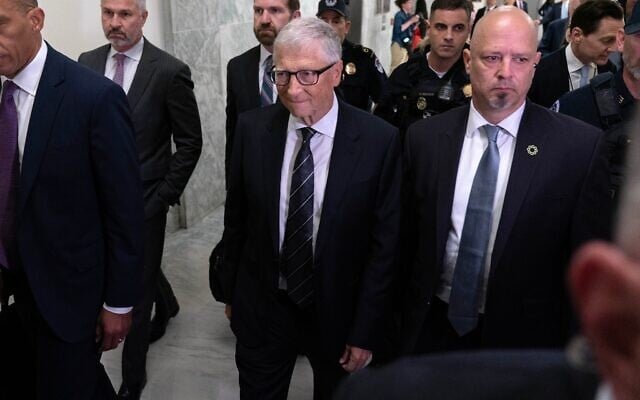 Bill Gates, co-founder of Microsoft, arrives on Capitol Hill for a closed-door interview with the US House Oversight Committee investigating convicted sex offender Jeffrey Epstein, in Washington, DC, June 10, 2026. (AP/Jose Luis Magana)