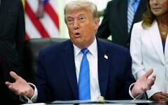 US President Donald Trump speaks in the Oval Office of the White House, June 10, 2026, in Washington. (AP Photo/Julia Demaree Nikhinson)