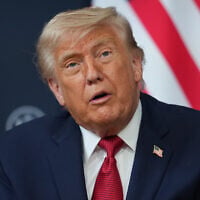 US President Donald Trump on the sidelines of the G7 summit, June 17, 2026, in Evian-les-Bains, France. (AP Photo/Julia Demaree Nikhinson)