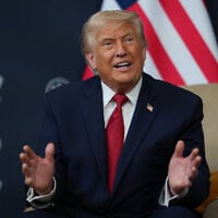 US President Donald Trump meets with Egypt's President Abdel-Fattah el-Sissi (not seen) on the sidelines of the G7 summit, in Evian-les-Bains, France, June 17, 2026. (Julia Demaree Nikhinson/AP)