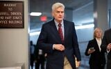 US Senator Bill Cassidy heads to a closed-door Republican policy meeting at the Capitol in Washington, on June 16, 2026. (AP Photo/J. Scott Applewhite)