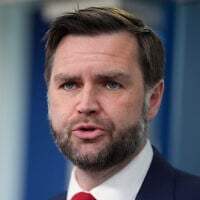 Vice President JD Vance speaks to reporters in the James S. Brady Press Briefing Room at the White House, Thursday, June 18, 2026, in Washington. (AP Photo/Manuel Balce Ceneta)