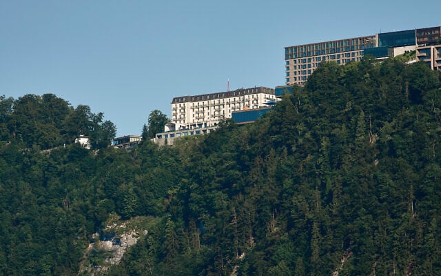 The Bürgenstock Resort in Obbuergen, Switzerland, near Lucerne, June 18, 2026. (AP Photo/Vadim Ghirda)