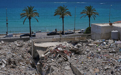 A general view shows rubble from buildings destroyed in Israeli strikes along the waterfront in the southern port city of Tyre, Lebanon, June 19, 2026. (AP Photo/Hassan Ammar) A general view shows rubble from buildings destroyed in Israeli strikes along the waterfront in the southern port city of Tyre, Lebanon, June 19, 2026. (AP Photo/Hassan Ammar)