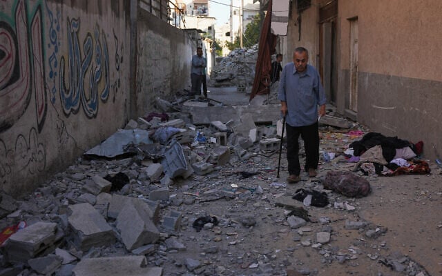 Residents inspect the rubble of the apartment of the Palestinian Safadi family in Gaza City, June 20, 2026, following an overnight Israeli airstrike. (AP Photo/Abdel Kareem Hana) Residents inspect the rubble of the apartment of the Palestinian Safadi family in Gaza City, June 20, 2026, following an overnight Israeli airstrike. (AP Photo/Abdel Kareem Hana)