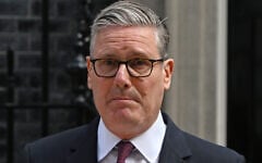 Britain's Prime Minister Keir Starmer speaks to the media outside 10 Downing Street to announce his resignation in London, Monday, June 22, 2026.(AP Photo/Thomas Krych)