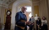 US Senate Minority Leader Chuck Schumer, a Democrat from New York, speaks to reporters at the Capitol in Washington, June 23, 2026. (AP Photo/J. Scott Applewhite)