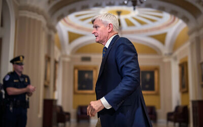 US Senator Bill Cassidy, a Republican from Louisiana, leaves a closed-door meeting with President Donald Trump and Republican senators at the Capitol in Washington, June 24, 2026. (AP Photo/J. Scott Applewhite) US Senator Bill Cassidy, a Republican from Louisiana, leaves a closed-door meeting with President Donald Trump and Republican senators at the Capitol in Washington, June 24, 2026. (AP Photo/J. Scott Applewhite)