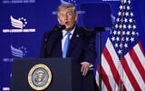 President Donald Trump speaks at the Faith and Freedom Coalition's policy conference, a gathering of conservative Christian activists and leaders, at the Washington Hilton, on June 26, 2026, in Washington. (AP Photo/Manuel Balce Ceneta)