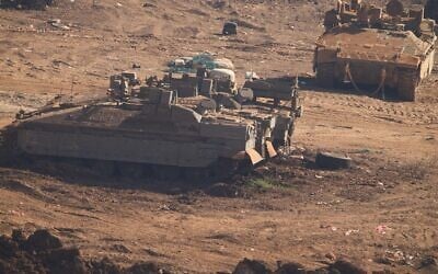 Israeli military APCs parked in northern Israel, near the border with Lebanon, Saturday, June 27, 2026 (AP Photo/Ariel Schalit) Israeli military APCs parked in northern Israel, near the border with Lebanon, Saturday, June 27, 2026 (AP Photo/Ariel Schalit)