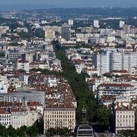 The city of Lyon, central France, is seen during a heat wave, June 27, 2026. (Laurent Cipriani/AP)