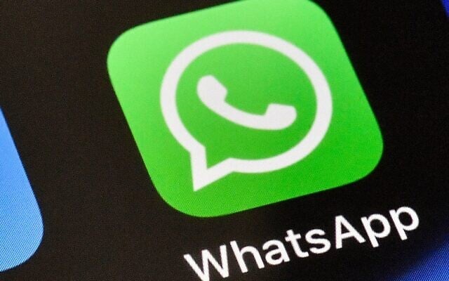 A WhatsApp icon is displayed on an iPhone. (AP Photo/Martin Meissner, File)