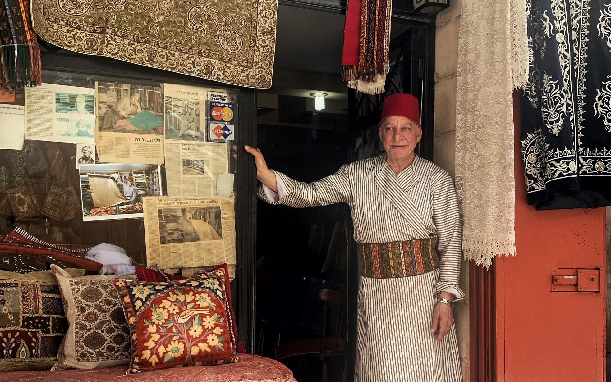 Bilal Abu Khalaf the fabric merchant of Jerusalem