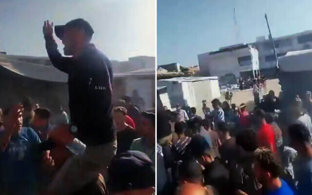 Palestinians in Gaza protest against Hamas on June 26, 2026. (Social media, used in accordance with Clause 27a of the Copyright Law)