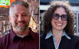Public Defender Eli Northrup (left) and Rabbi Stephanie Ruskay (Photo by Joseph Strauss and courtesy photo via JTA)