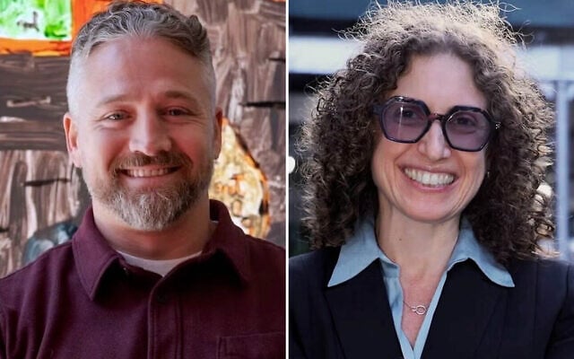 Public Defender Eli Northrup (left) and Rabbi Stephanie Ruskay (Photo by Joseph Strauss and courtesy photo via JTA)