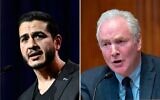 Michigan Democratic Party Senate candidate Abdul El-Sayed and Sen. Chris Van Hollen. (Collage/AP)