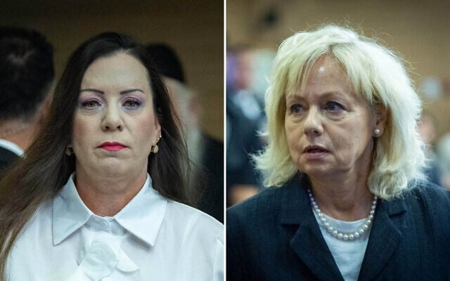 Likud MK Tally Gotliv (left), and Attorney General Gali Baharav-Miara, at a House Committee meeting at the Knesset in Jerusalem on, June 9, 2026 (Yonatan Sindel/Flash90) Likud MK Tally Gotliv (left), and Attorney General Gali Baharav-Miara, at a House Committee meeting at the Knesset in Jerusalem on, June 9, 2026 (Yonatan Sindel/Flash90)